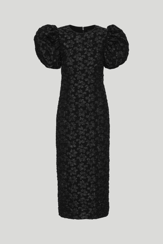 3D Jacquard Midi Dress