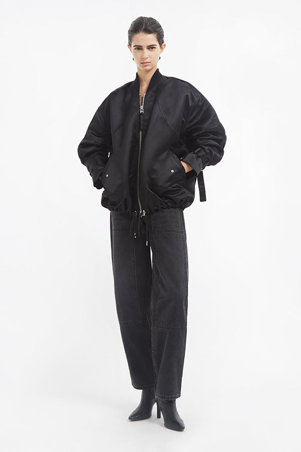 Sports Bomber in Duchess Satin