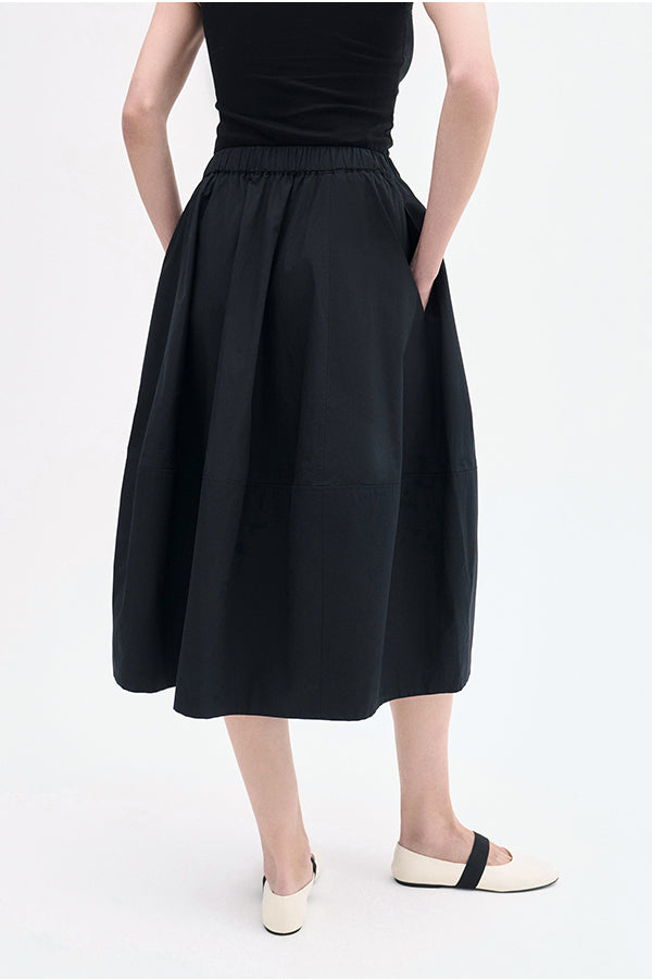Full Skirt in Cotton Poplin