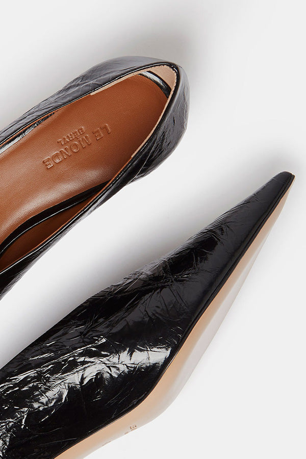 Babouche Kitten Heel, Black