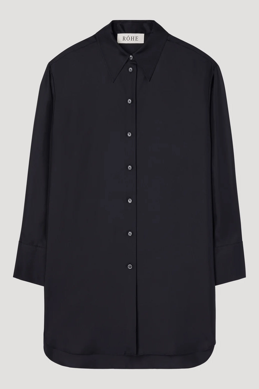 Signature Elongated Silk Shirt