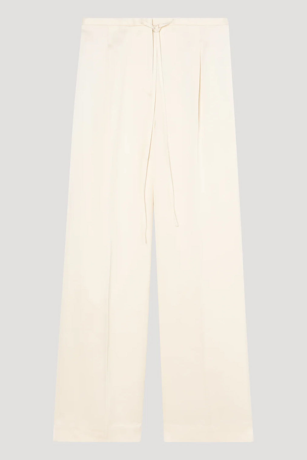 Relaxed Drawstring Satin Trousers