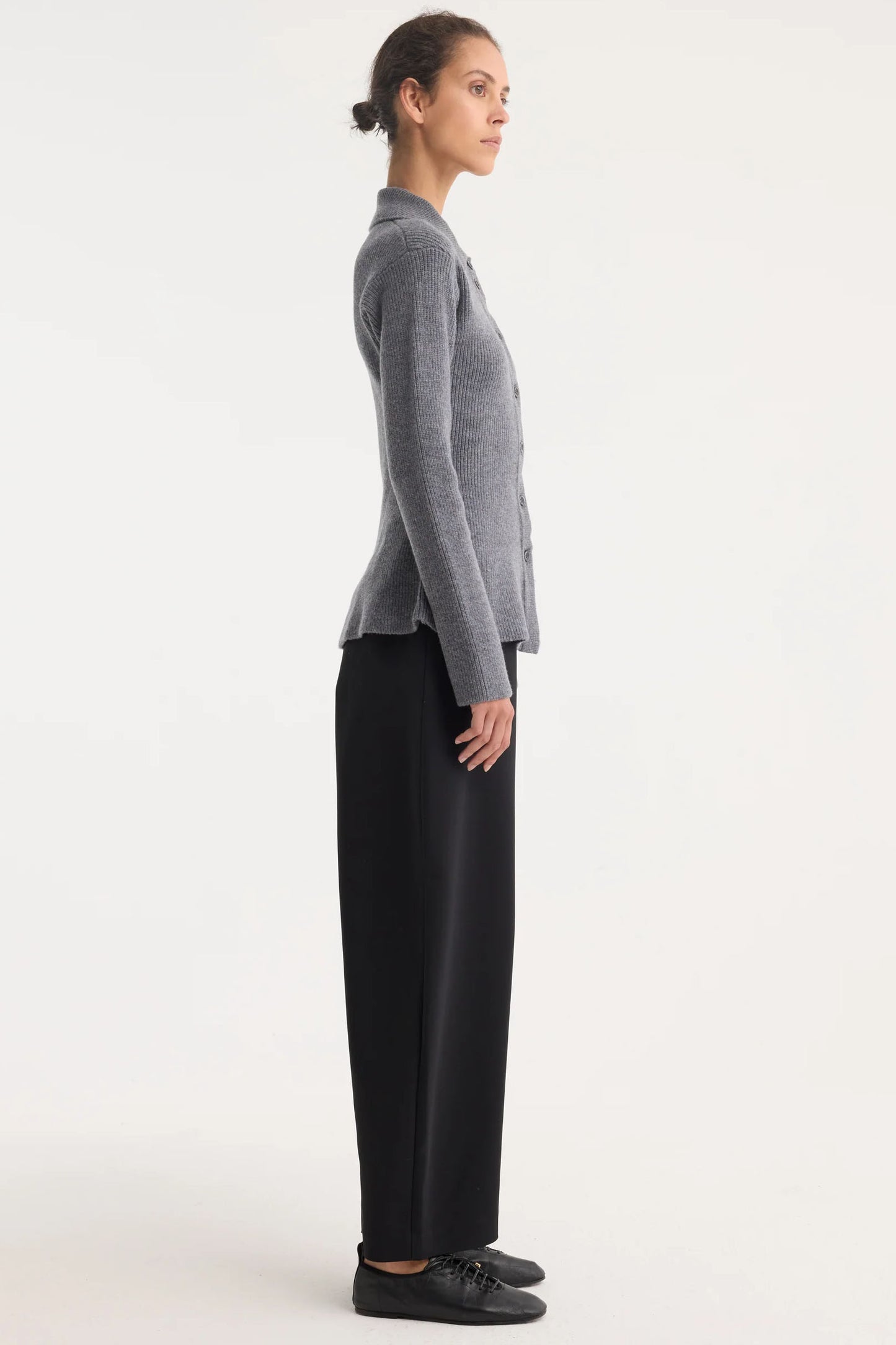Waisted Rib Cardigan