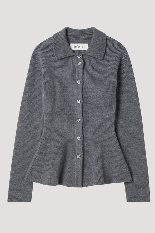 Waisted Rib Cardigan