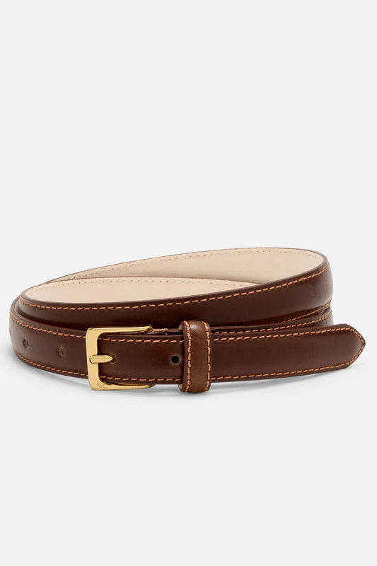 No. 6 Belt, Tobacco/Gold