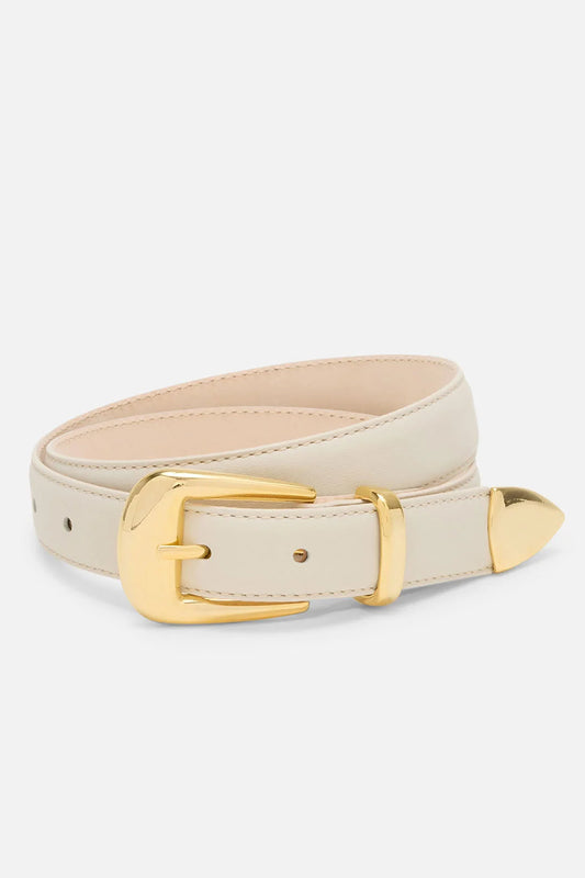 No. 16 Belt, Linen/Gold