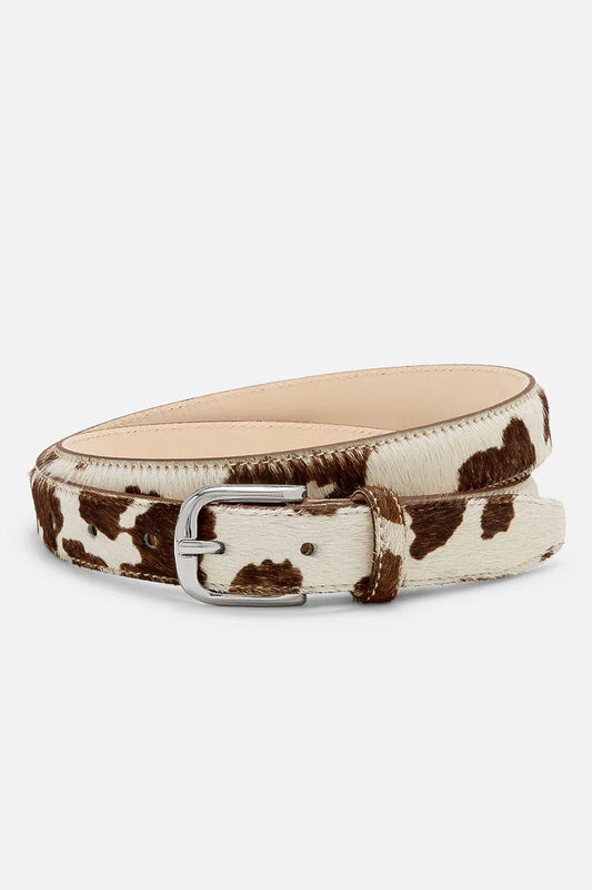 No. 14 Belt, Cow/Silver