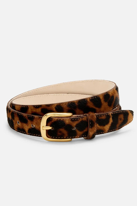 No. 14 Belt, Leopard/Gold