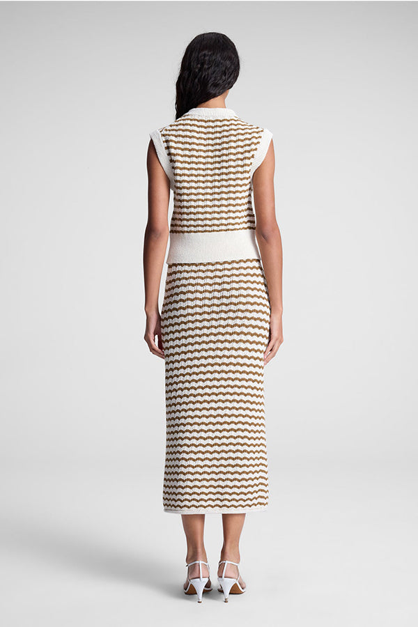 Alexis Striped Knit Skirt