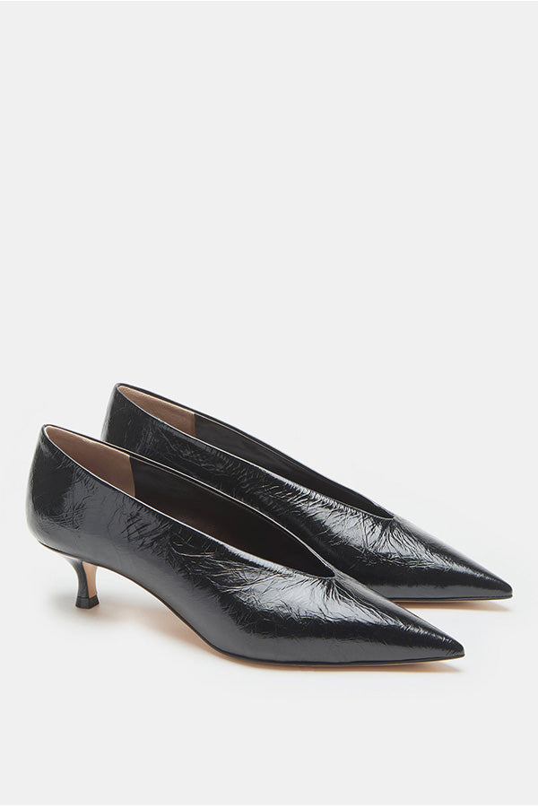 Babouche Kitten Heel, Black