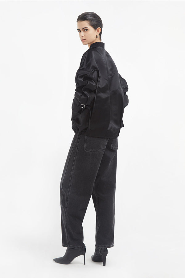 Sports Bomber in Duchess Satin