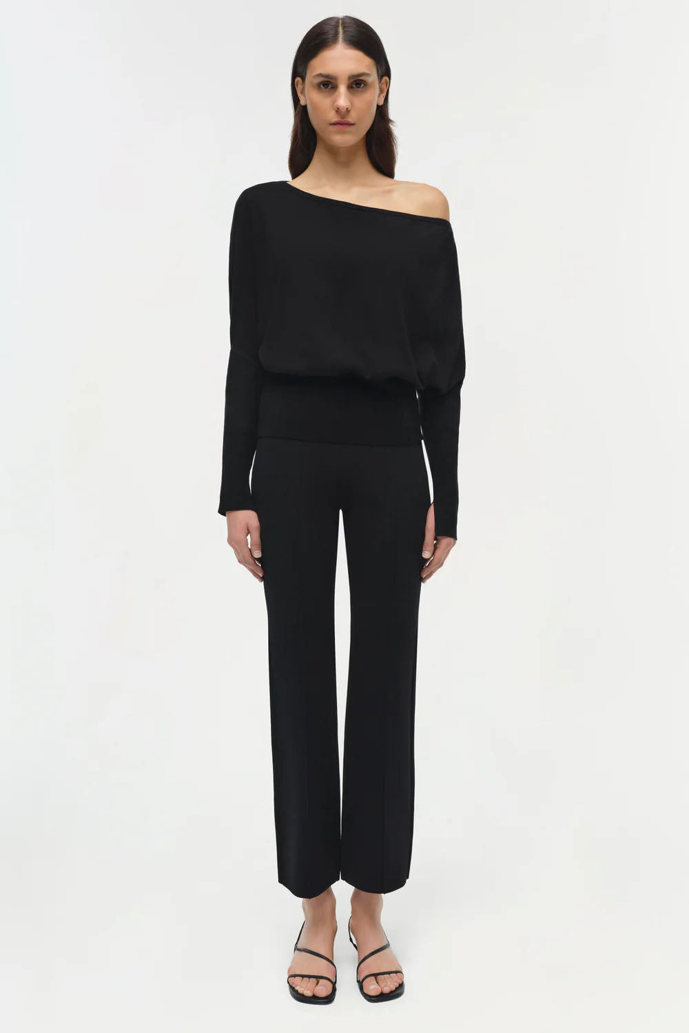 Lavina Draped Off Shoulder Sweater