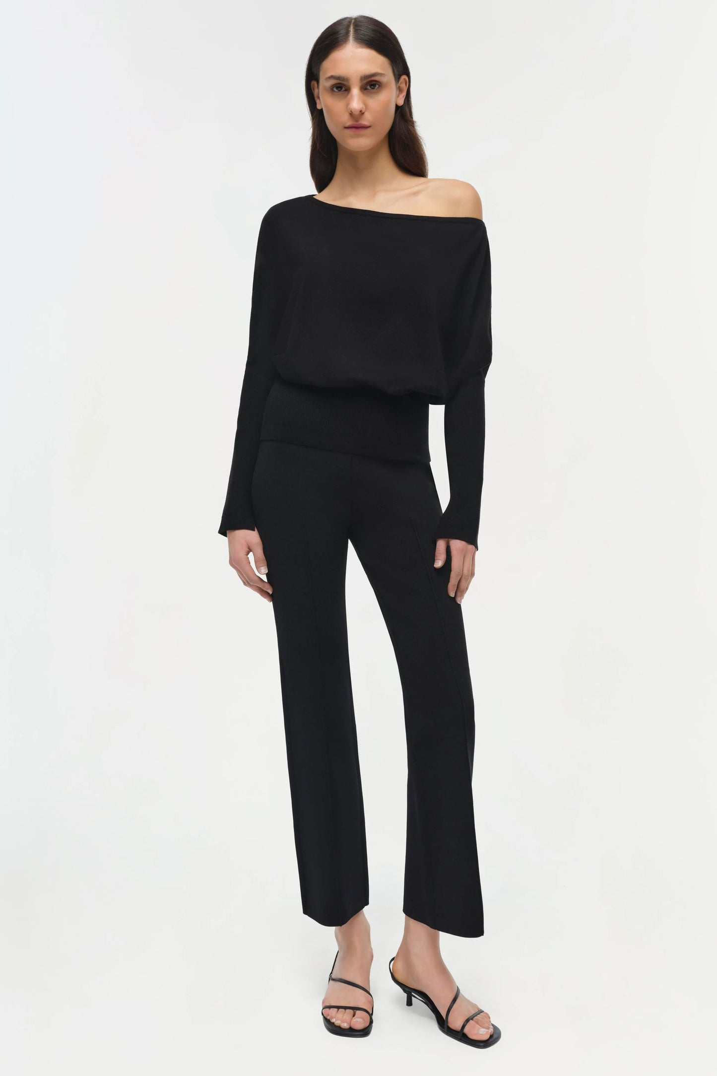 Lavina Draped Off Shoulder Sweater