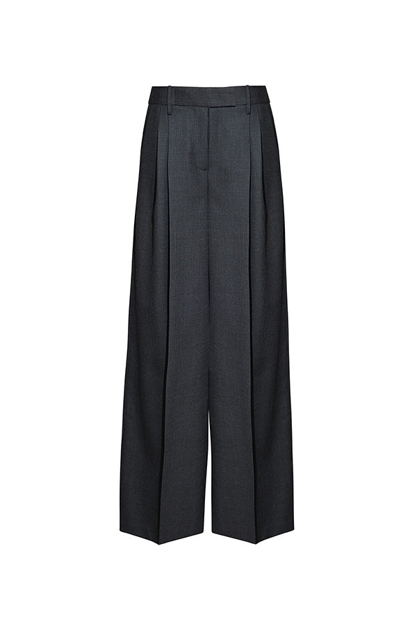 Roxana Trouser in Light Wool Suiting