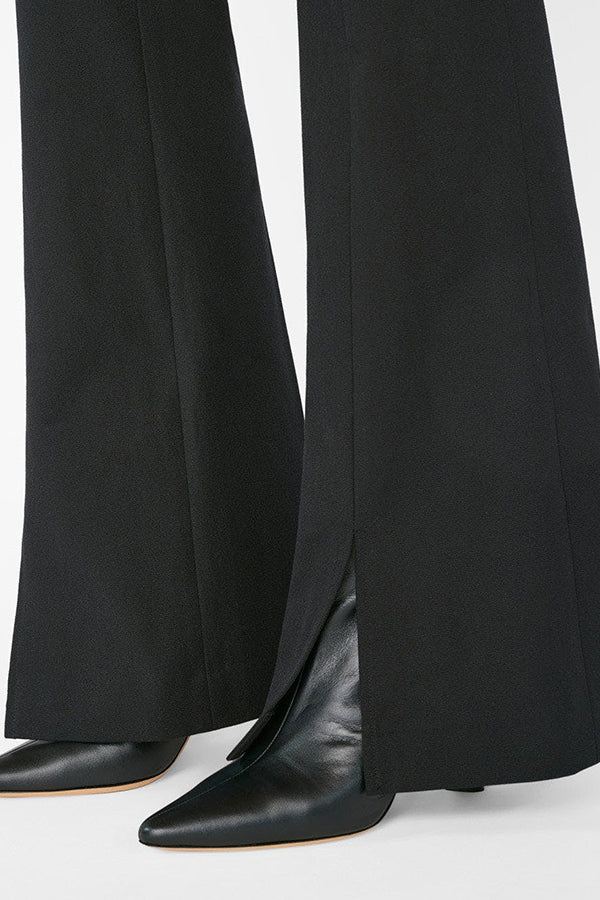 Le High Flare Split Trouser, Noir