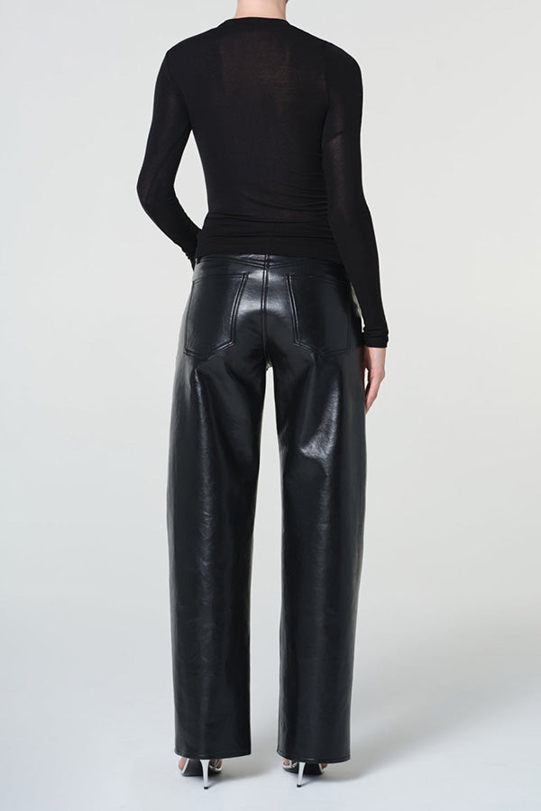 Arc Jean in Recycled Leather, Detox