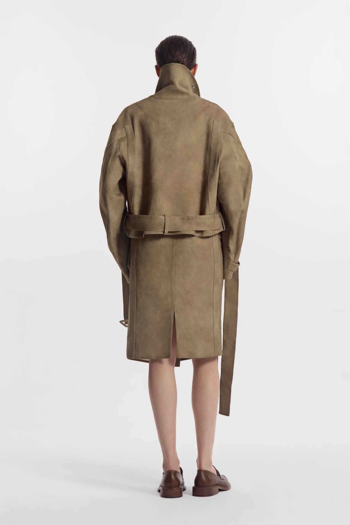 Flying Collar Moto Jacket in Cold-Dyed Cotton