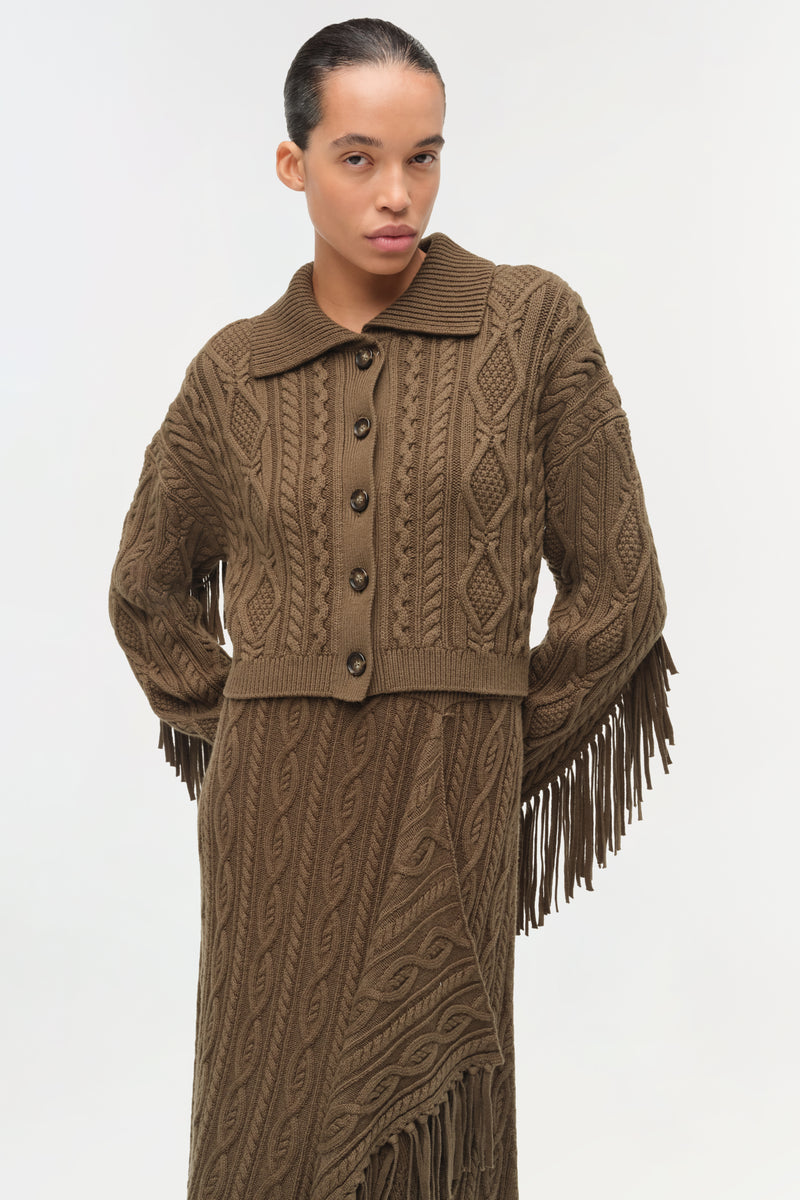 Virginia Wool Fringe Cardigan