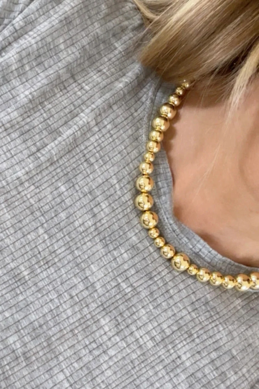 Mixed Big Ball Necklace