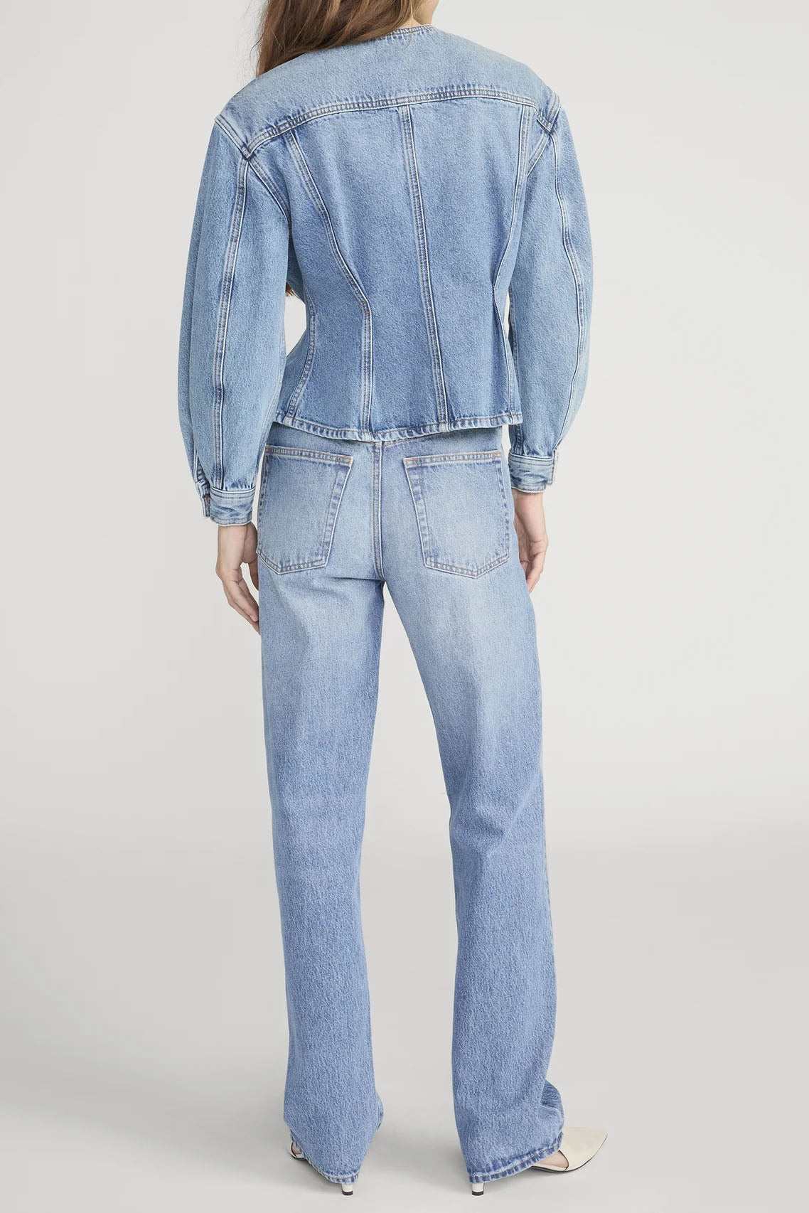 The Nipped Collarless Jacket