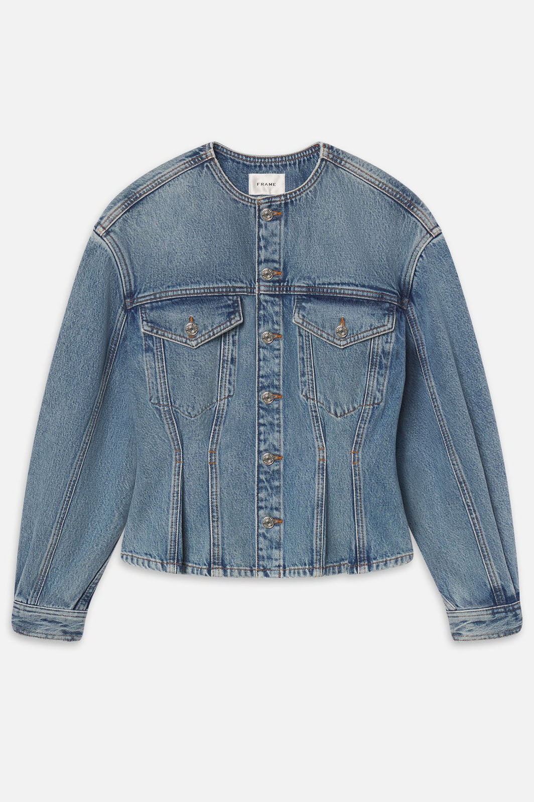 The Nipped Collarless Jacket