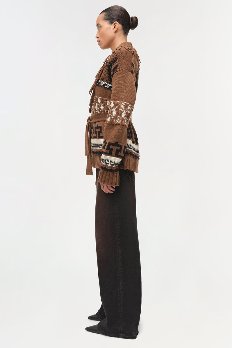 Elwood Western Fringe Wrap Cardigan