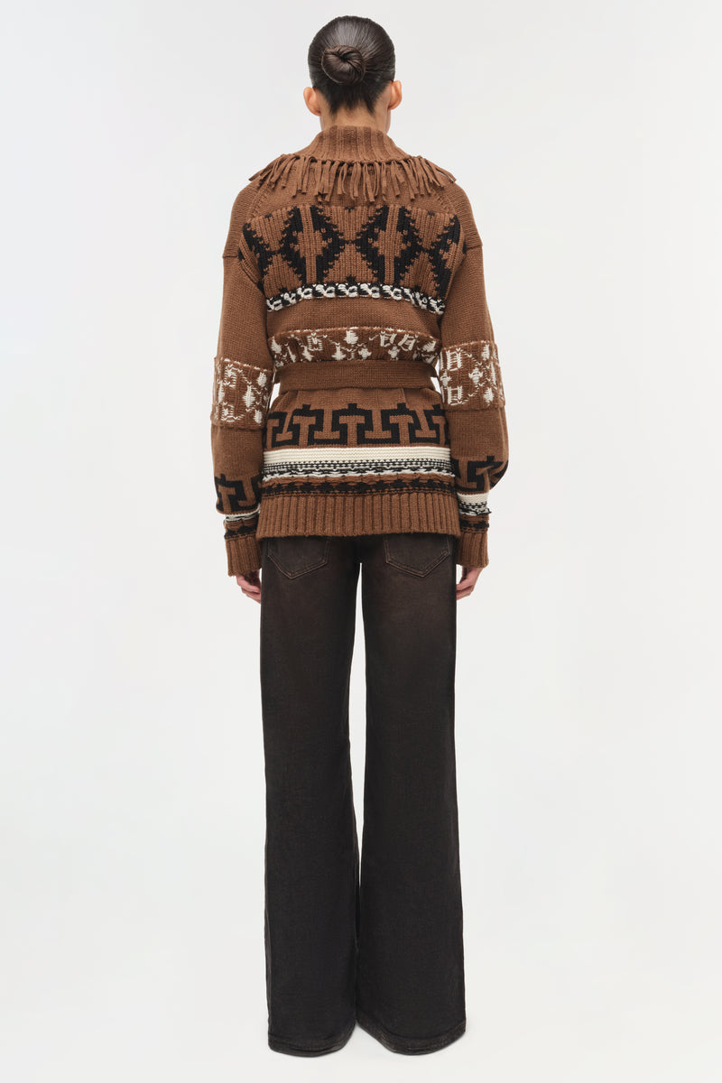 Elwood Western Fringe Wrap Cardigan