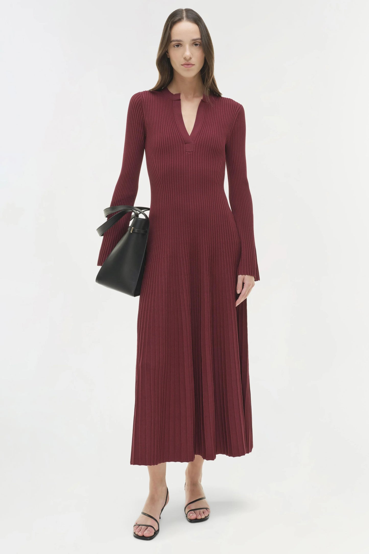 Genna Knit Dress, Cranberry