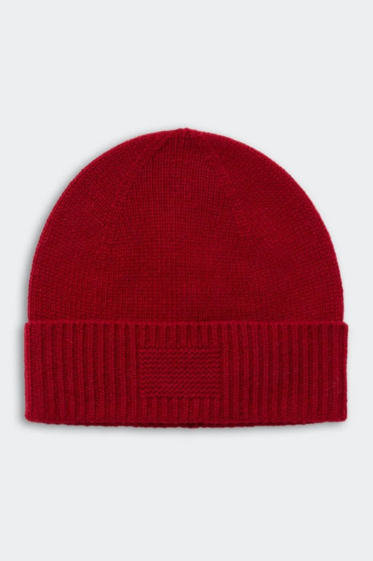 Rib Cuff Beanie in Cashmere
