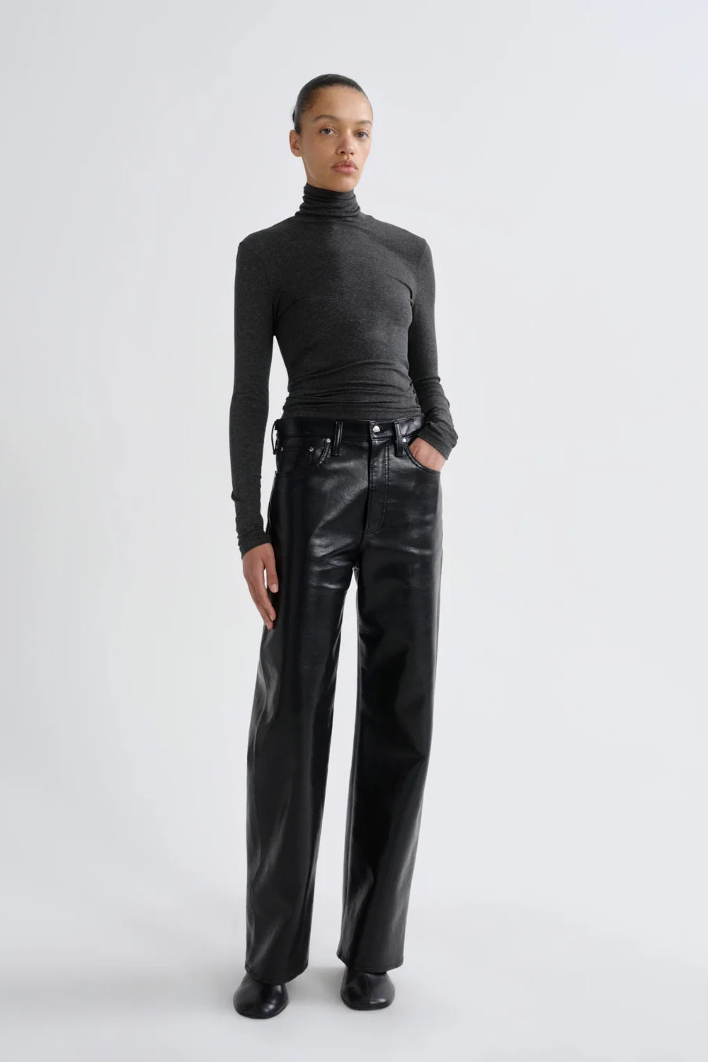 Pascale Turtleneck, Charcoal