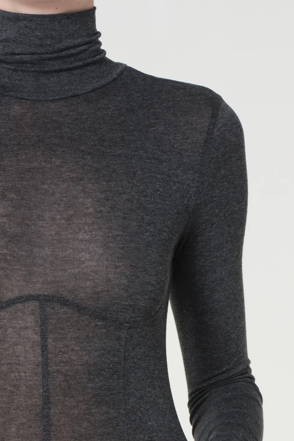 Wilma Bodysuit, Charcoal Heather