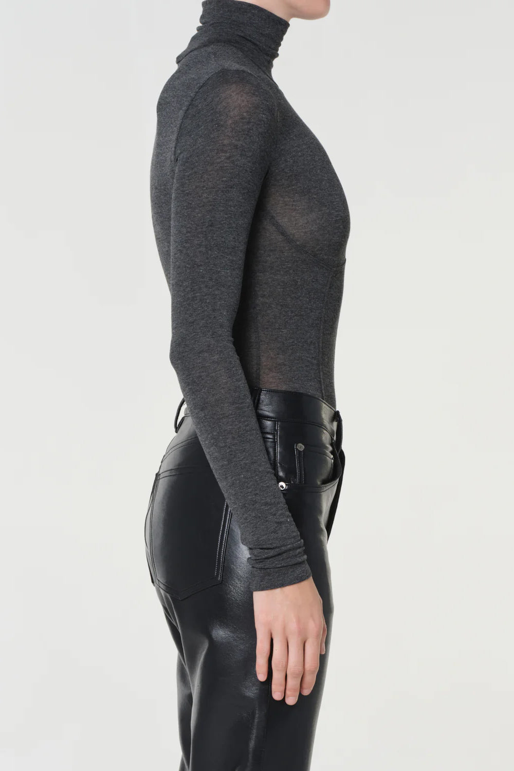 Wilma Bodysuit, Charcoal Heather