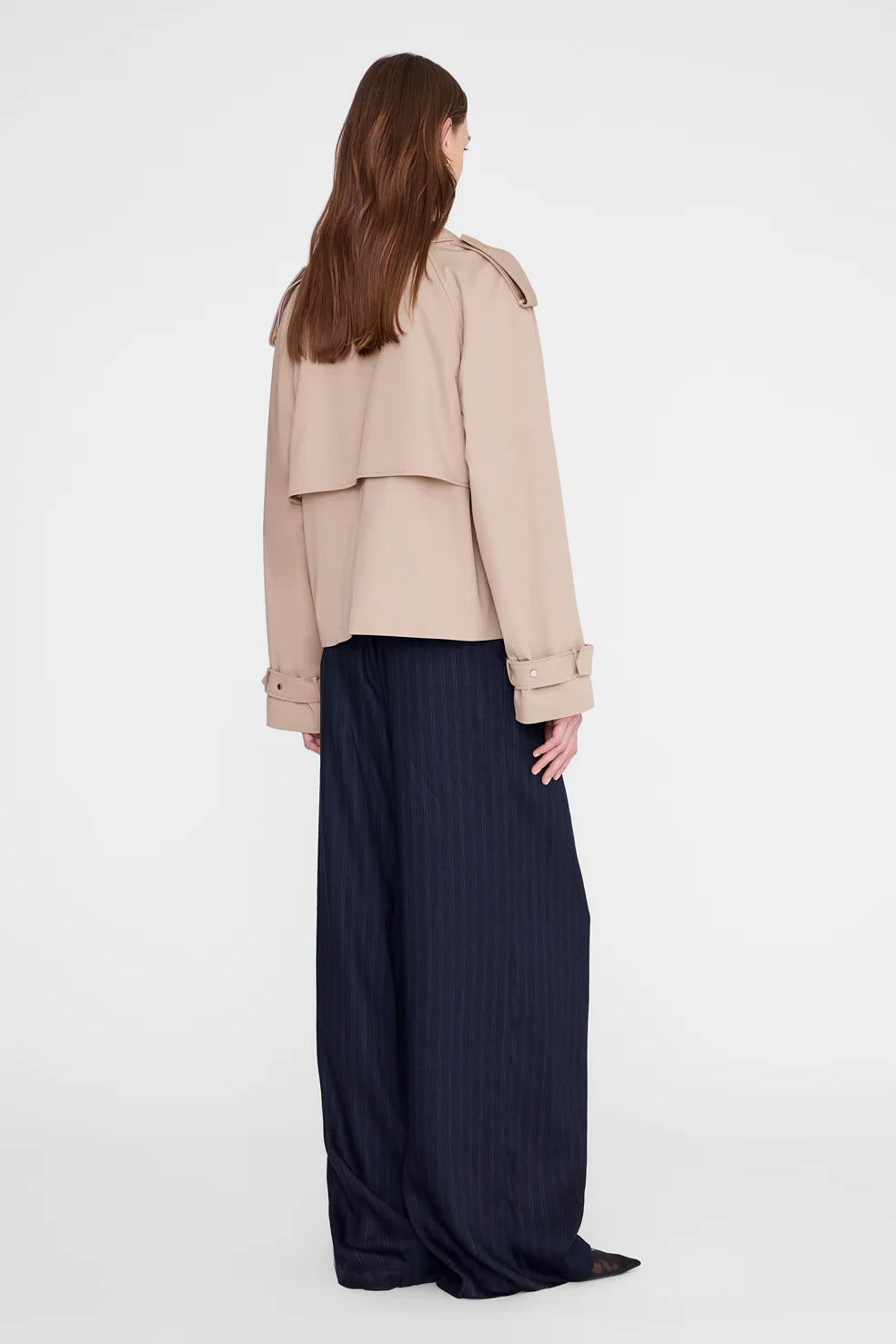 Rickie Cropped Trench