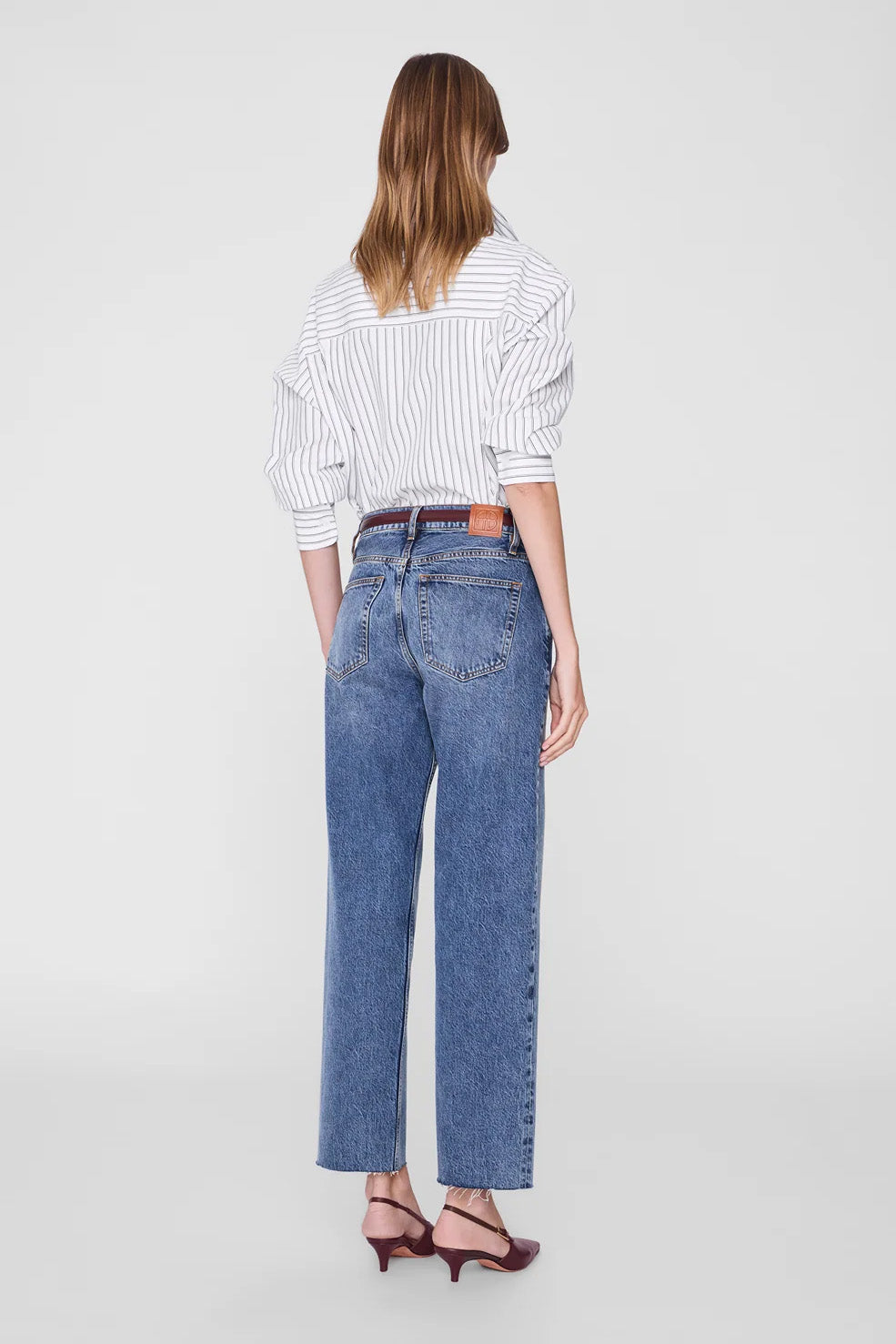 Scott Shirt, White and Black Stripe