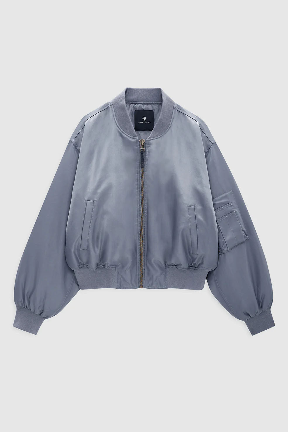 Cropped Leon Bomber, Dark Grey
