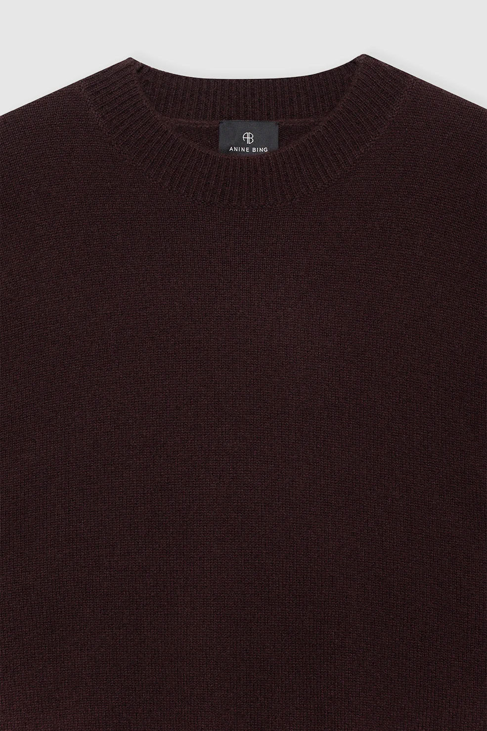 Lee Crew Sweater, Deep Brown