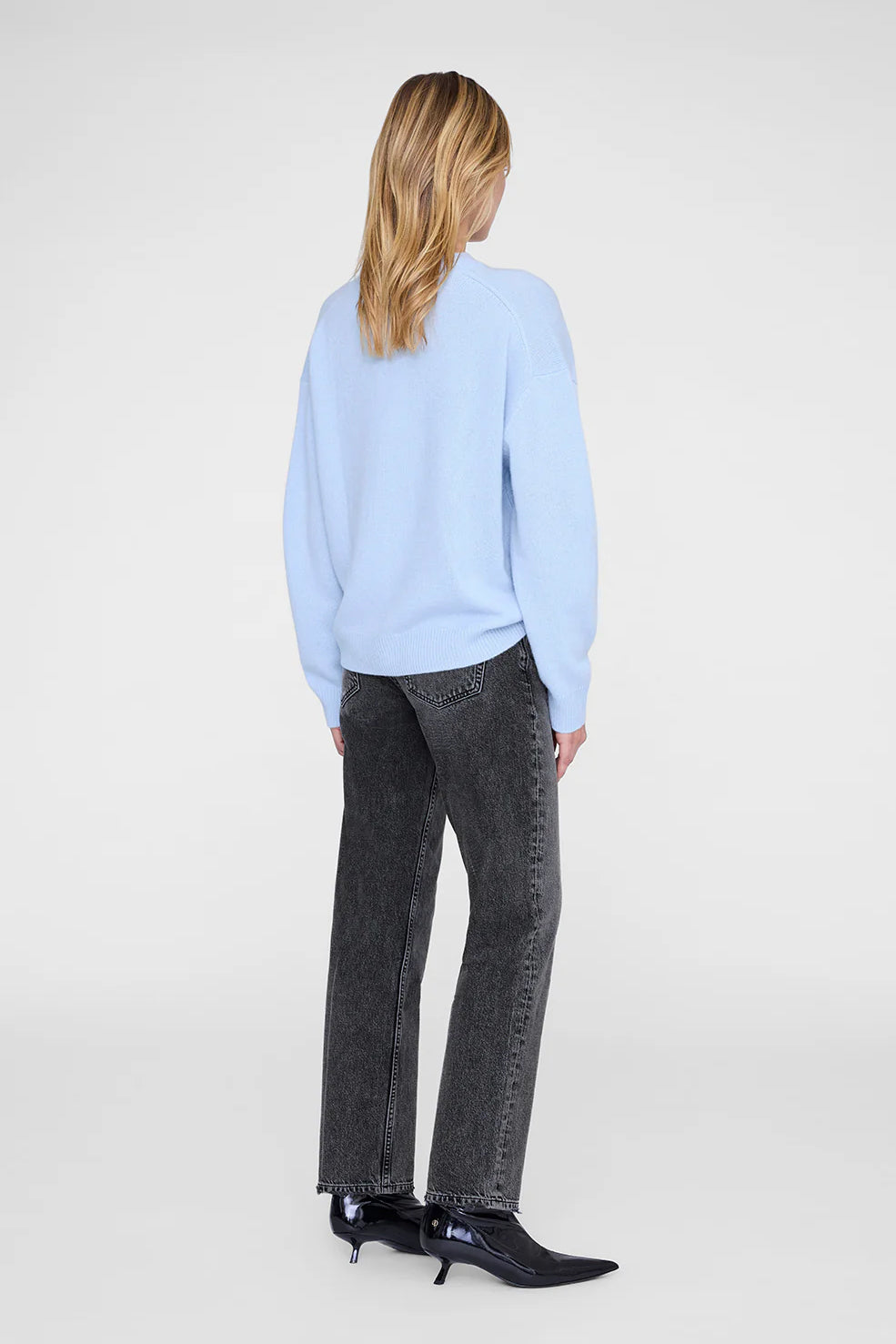 Lee Crew Sweater, Pale Blue