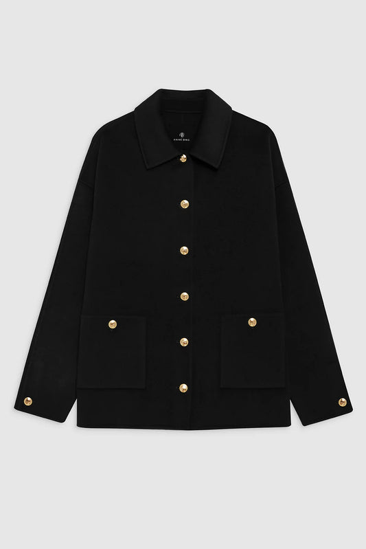 Luca Jacket, Black Cashmere Blend