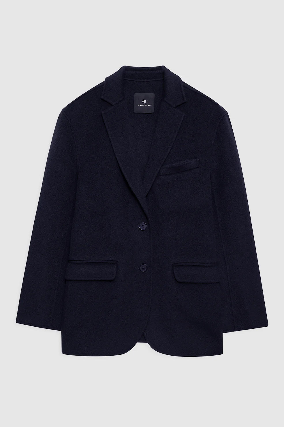 Quinn Blazer, Midnight Blue Cashmere Blend
