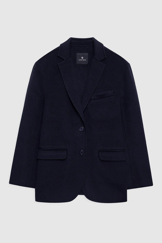 Quinn Blazer, Midnight Blue Cashmere Blend