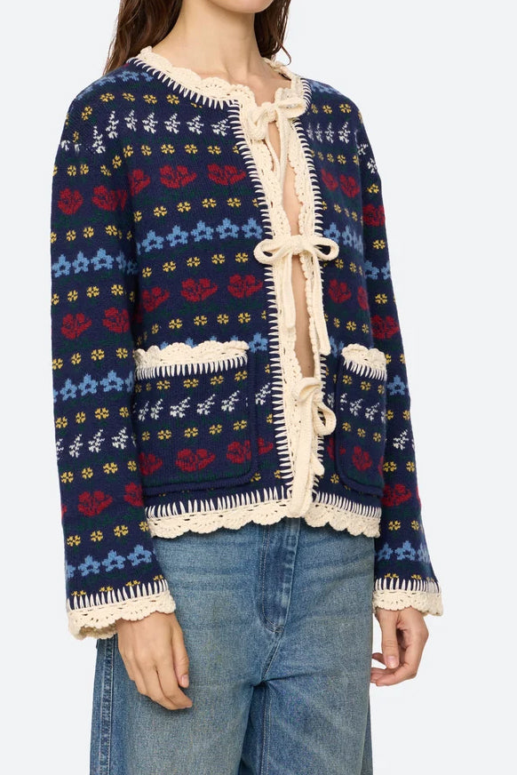 Preston Knit Tie Front Cardigan