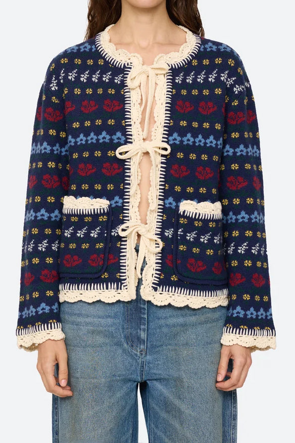 Preston Knit Tie Front Cardigan