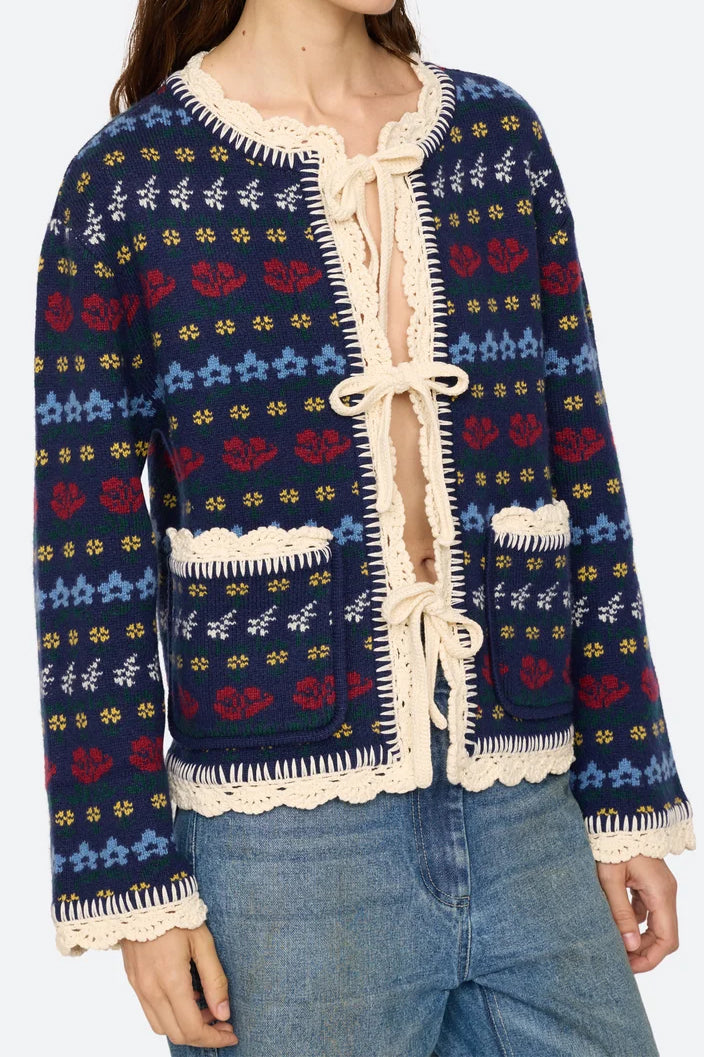 Preston Knit Tie Front Cardigan