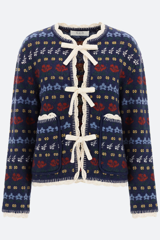Preston Knit Tie Front Cardigan
