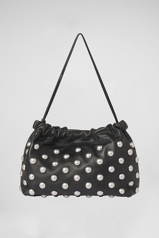 Arlo Studded Leather Bag, Black