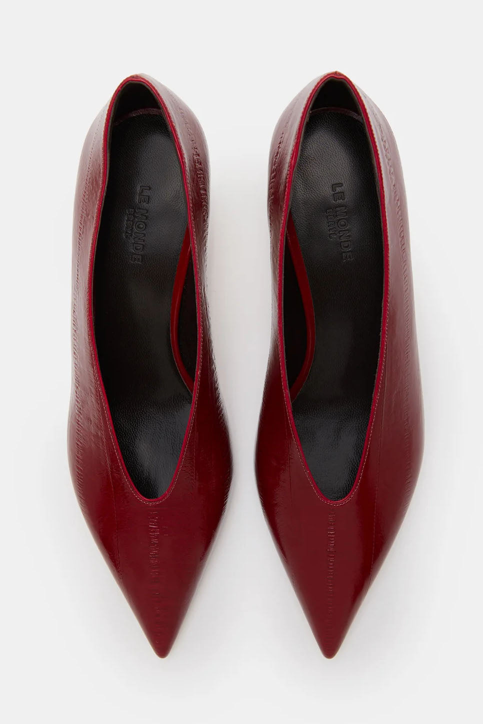 Babouche Kitten Heel, Oxblood