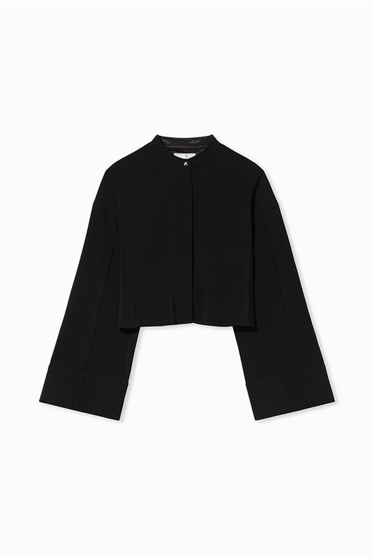 Bell Sleeve Blouse in Crepe