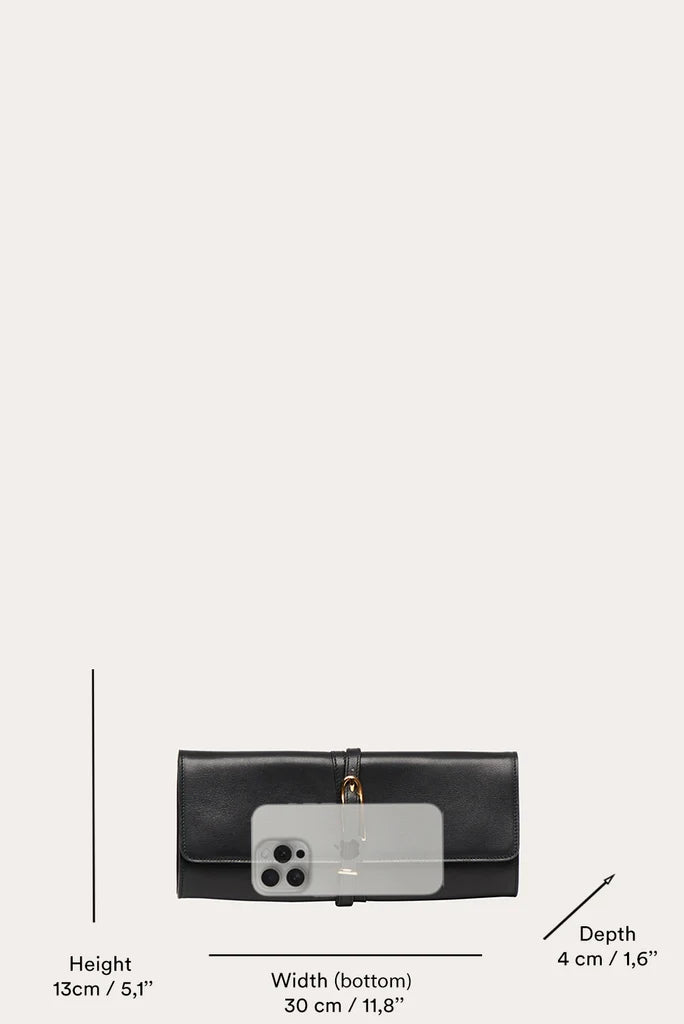 Belted Clutch, Leopard