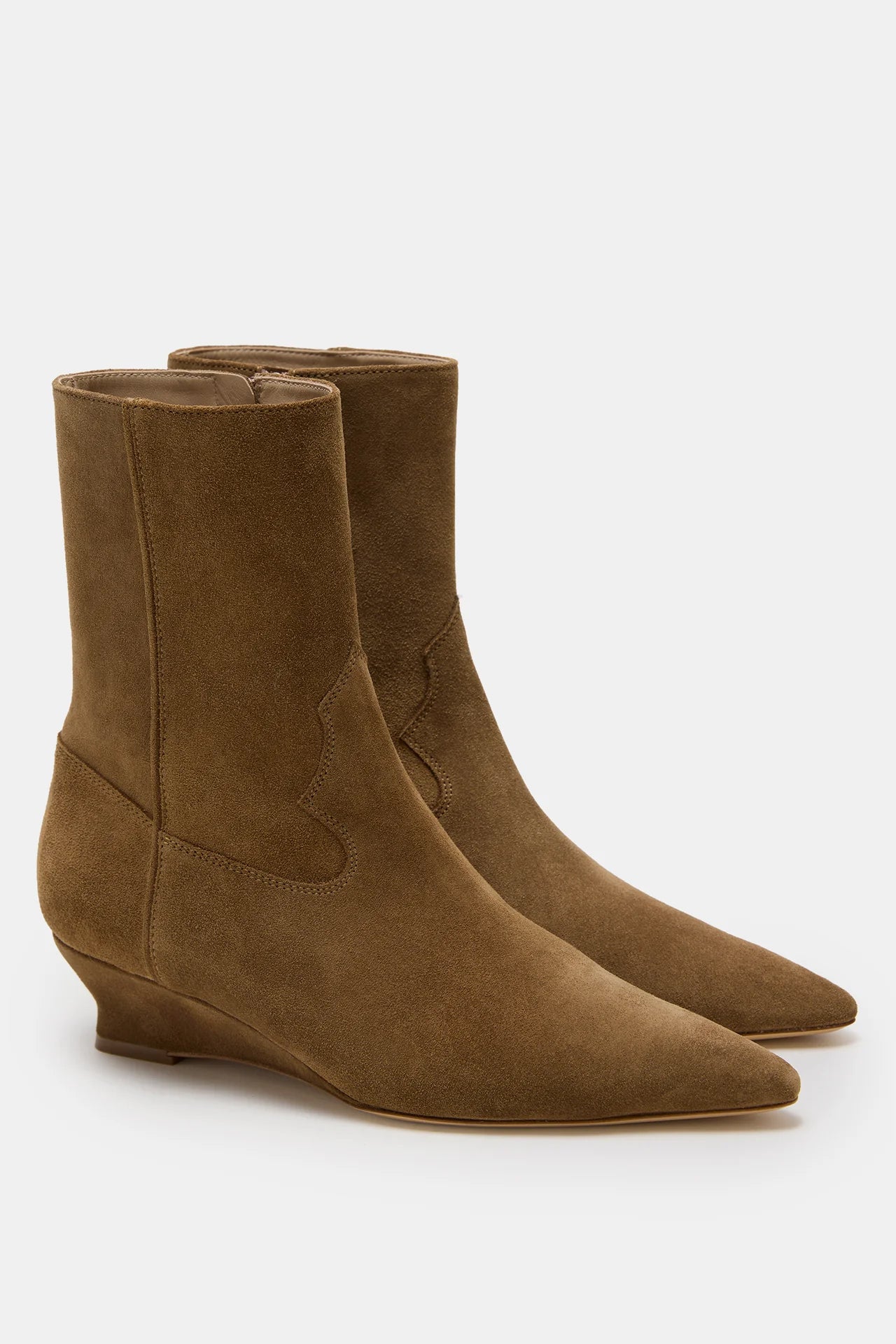 Camille 40 Wedge Boot, Taupe