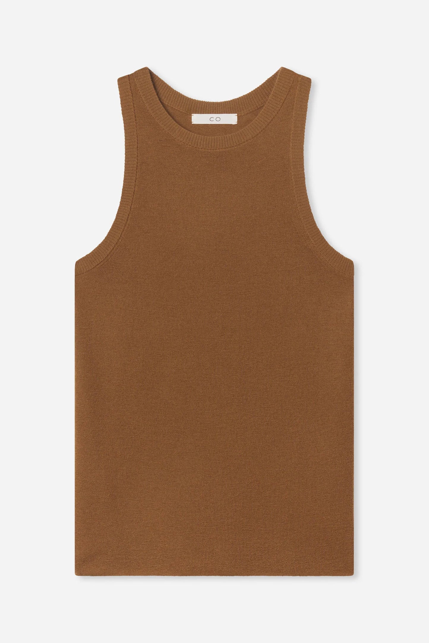 Tank Top in Fine Cashmere, Ginger